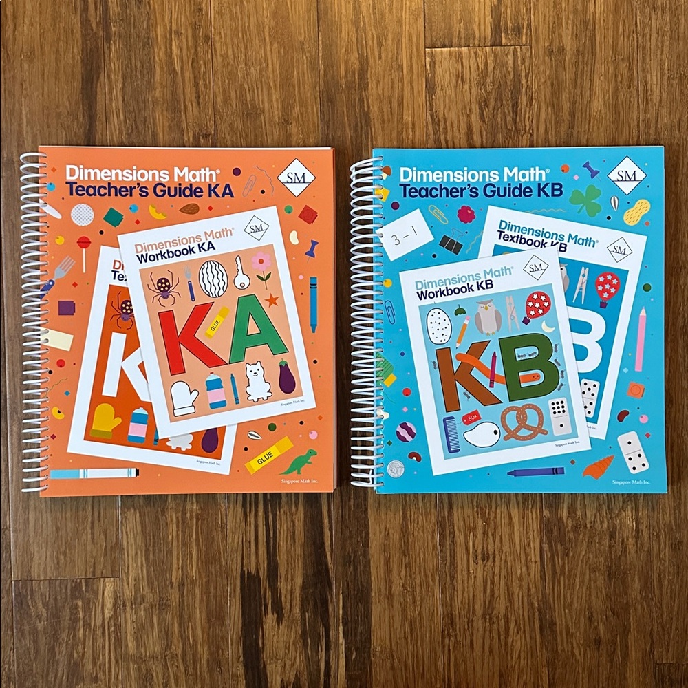 Singapore Math Dimensions Teacher's Guide Set - Kindergarten A & B